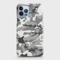 iPhone 13 Pro Max Grey Camouflage Hard Protection Case. 