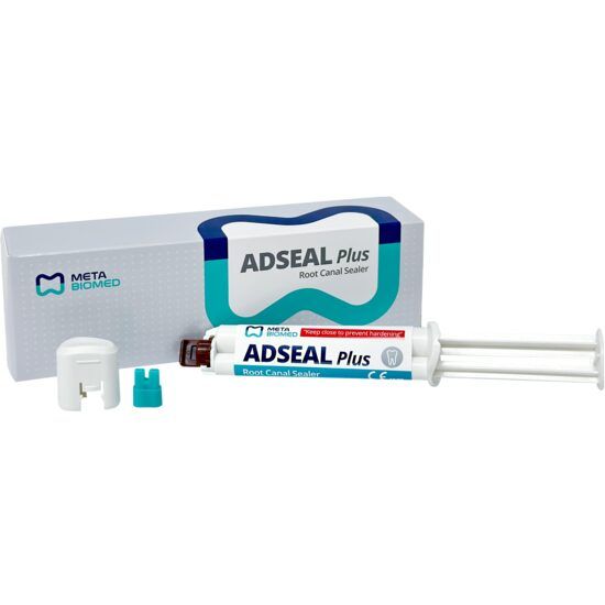 Adseal Plus 13.5 g Meta Biomed / Root Canal Sealer , mixing Pad and with 1 spatula ,