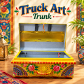 Truck Art Trunk (W:39xH:18xL:25) cm. 