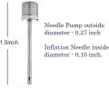 Pack of 12 - Stainless Steel Nozzle Pin Sports Ball Football Basketball valliball Inflator Baby Football Nozel Needles. 
