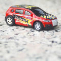 Mini Remote Control Soda Can Car 4 Channel With Front And Back Lights - 2.4GHz - Car Size Approx. 8cm - Red. 
