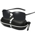 【shengxiong6525】LouisWill Men Polarized Sunglasses UV400 Eyewear AL-MG Frame Sun Glasses for Drivers, Box. 
