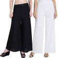 Women Vescos Wide Leg Comfortable Plazo Pack Of 2. 