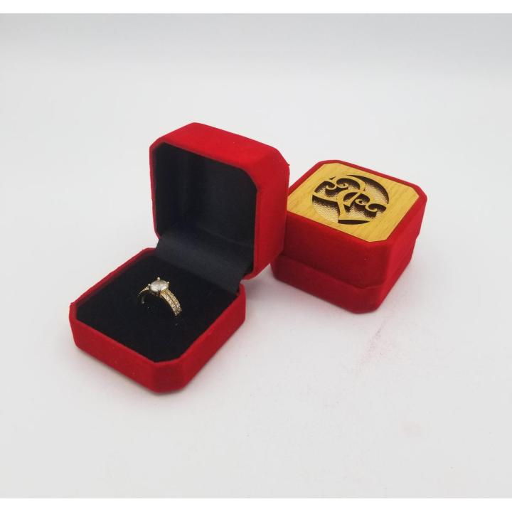 BEAUTIFUL DESIGN RING HOLDER 12 PCS RED VELVET RING HOLDER