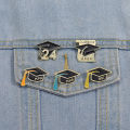 Things to friends Lang pin metal flip MPH M 2024 graduation season brooch mortar board BSCHA degree enamel badge graduation ceremony. 