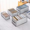 Clothes Storage Box Closet Separation Organizers Drawer Divider Organizer Compartment Boxes For Underwear Jeans Socks Bra. 