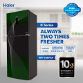 Haier 14 Cu Ft - Digital Inverter - HRF-368IFGA - HCS Technology - Digital Control Panel - Turbo Fan - 4 Temperature Sensors - Glass Door - 10 Years Warranty. 