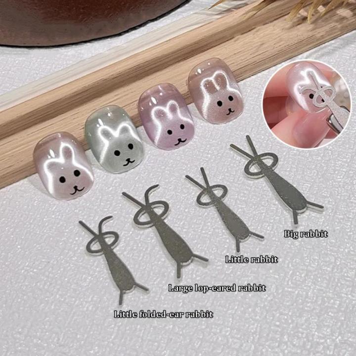 Cat Eye Nail Magnet Combined Flexible Iron Wire For Creating Rabbit Shapes On Nails UV Gel Nail Art Manicure Tools YAFENG