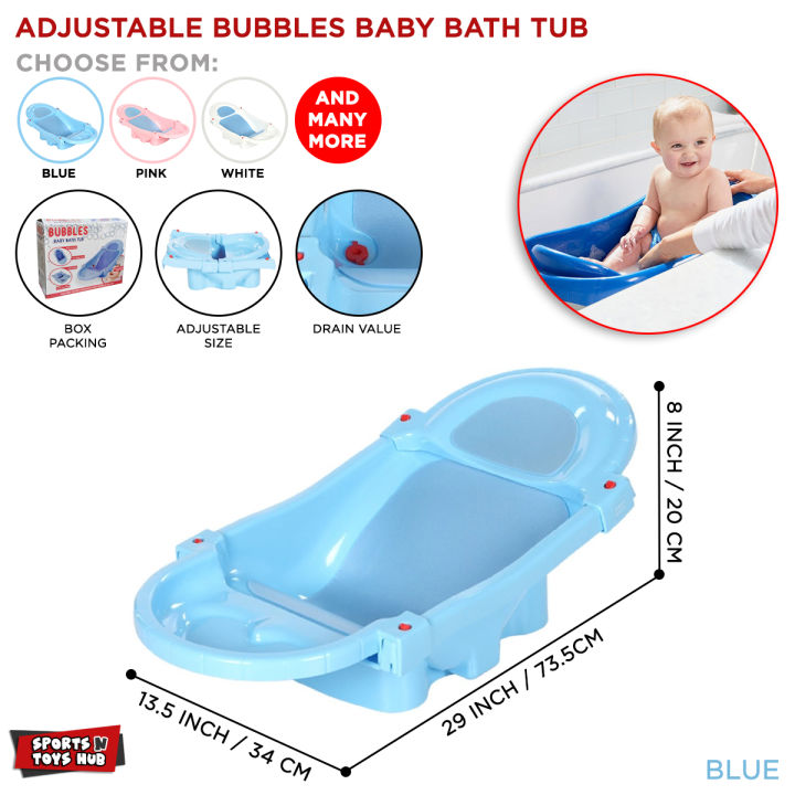 Bubbles Baba & Baby Bath Tub, Portable Folding & Spacious Baby Bathtub, Children Enjoy Bath Time Newborn Babies Adjustable Bather Tub, Lightweight Carry & Where, Infant Bathtubs, Easy To Store, Water Fun Bathers, Best Gift For Boy & Girl, Kids Toddlers