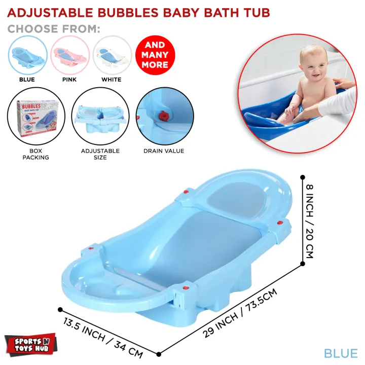Bubbles Baba Baby Bath Tub, Portable Folding Spacious Baby