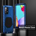 Feitenn Samsung A52 5G Metal Case, Galaxy A52 5G Case Heavy Duty, Hard Cover Armor Military Silicone Bumper Shockproof Defender Rubber Men Gift Screen Protector for Samsung Galaxy A52 5G 2020 - Blue. 