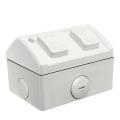 Clipsal Double Weatherproof Powerpoint Outdoor Power Outlet 10A GPO WSC227/2-RG. 