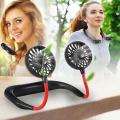 Hanging Neck Fan for Kitchen | Folding Handheld Fan Wearable Portable Neckband Mini Fan USB Chargeable. 
