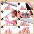 Monja 8Pcs Nail Cuticle Remover Kit Nail File Buffer Cuticle Softener Pusher Scissors Nutriotion Oil Nail Repair Manicure Tools. 