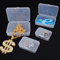 Transparent Jewelry Storage Boxes Rectangle Plastic Case Necklace Earrings Rings Container Box Jewelry Organizer. 