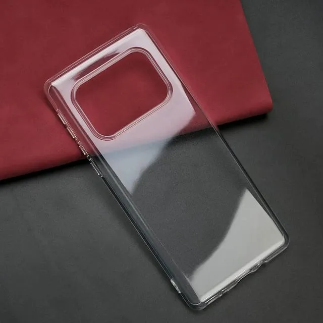 REY Pack 3 Custodie Trasparenti In Gel TPU Ultrasottile Per Sharp AQUOS V