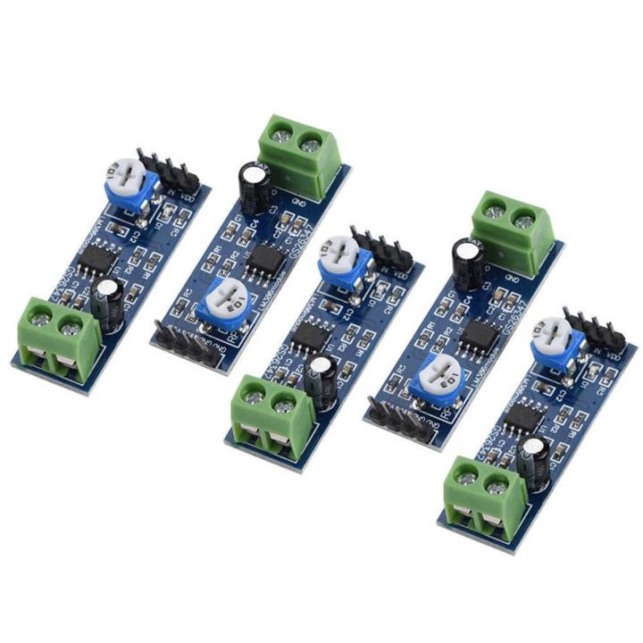 5pcs 200 Times Gain 5V-12V Audio Amplifier Module For Ek1236 L1P8 LM386 Chip