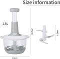 FALARI Multifunctional Hand Pushing chopper/Cooker vegetable grater Chopper Manual Teakan Chop Chopper Blender. 