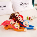 Curtain straps hanging monkey plush toy long arm monkey rag doll electric car anti-collision small doll doll lying monkey wedding. 