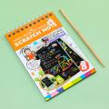 Scratch Note Book Set, Art Paper Rainbow Notes, Drawing Pad for Kids Party Party Gift, DoorGift, Kindergarten, Children. 