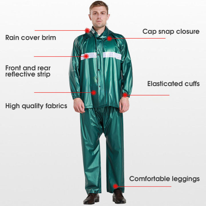 Pvc%20soft%20Rubber%20Coated%20Rain%20Coat%20Suit%20With%20Trouser%20Thick%20double%20raincoat%20split%20suit%20cross-border%20direct%20rain%20pants%20adult%20reflective%20bicycle%20electric%20motorcycle%20riding%20-%20Image%208