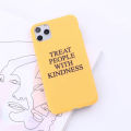 Treat People With Kindness TPWK Phone Cover For iPhone 14 14Pro 14Plus 13Promax 13 12 11Soft Candy Colorful Case Shell. 