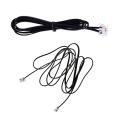 2Pcs RJ11 6P4C Telephone Cable Cord ADSL Modem, 1 Meters & 2 Meters. 
