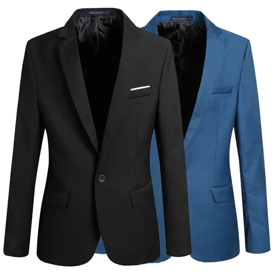 Formal Blazer Single Breasted Lapel Slim Wedding Suit Coat Daraz.pk