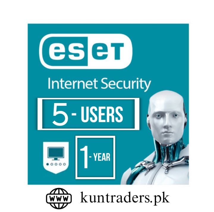 NOD32 Antivirus Eset Internet Security 5 Users 1 Year
