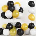 100 Golden Black Balloons For Birthday - Anniversary & Party Decoration - Balloons For Room - Home Decoration. 