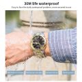 AIYISHI Business Quartz Men Watch Waterproof Calendar Watches Luminous Steel Strap Wristwatch for Man. 
