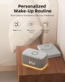 EZVALO (CSD01) Alarm Clock with Wireless Charging,Multifunctional Alarm Digital Clock with Bluetooth Speaker,Dimmable LED Display with 9V&2A USB & USB C PD Fast Charging Port,Clock Radio, Halo Night Light for Bedroom,Aesthetic Bedside Alarm Clock. 