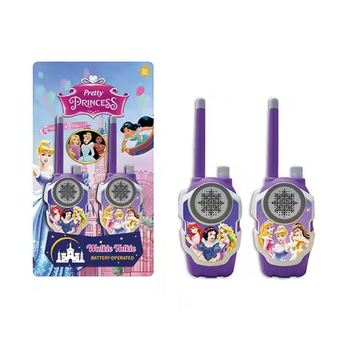 Disney Princess Character Walkie-Talkie Pair Set For Kids – Range Upto 50cm – Battery Operated – Pink