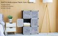 6 Cubic Plastic Cabinets With Magnetic Doors. 
