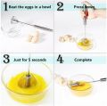 2024 New Stainless Steel Semi-Automatic Whisk,Automatic Whisk Mixer Stirrer Tool, Hand Push Mixer Stirrer Kitchen Gadgets for Blending, Whisking, Beating. 