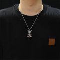 High Quality Bear Pendant Necklace Stainless Steel Men Necklace wholesale. 