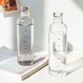 500ML Glass Water Bottle with Time Marker Drink Bottle Drinkware Heat Resisting Leakproof Drink Bottle Gym Sports Water Bottles. 