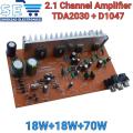 2.1 Channel D1047 & TDA2030 106 Watts Audio Amplifier Board Subwoofer. 