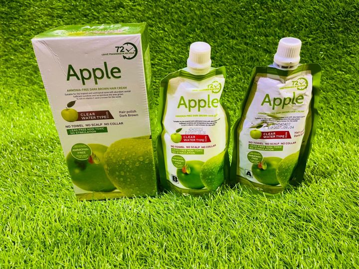 Apple Hair Color Natural Black Ammonnia Free 500ML