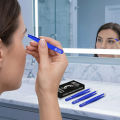OCBA Eyebrow Tweezers Set Pack of 4  Precision Beauty Tools in Blue, Silver, Red & Black, Stainless Steel for Facial Hair Removal & Grooming for Women & Men. 