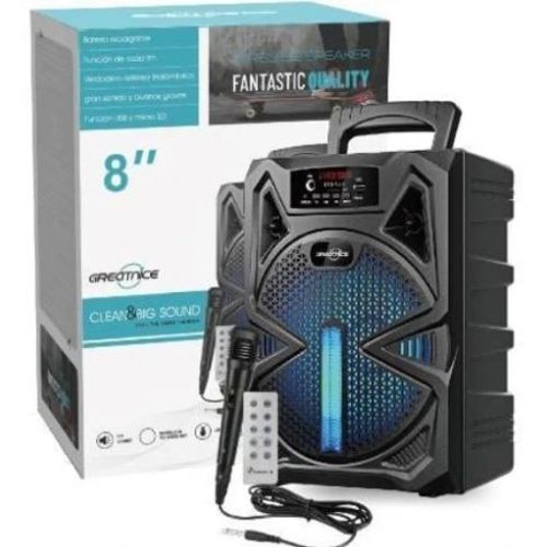 Rechargeable Speaker with Microphone , FM radio, microphone input, AUX input, USB inpu Model GTS1300
