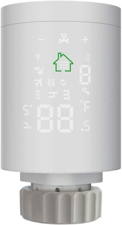 MOES Smart Radiator Thermostat Valve, ZIGBEE3.0 Intelligent Radiator Actuator Programmable Thermostatic Radiator Valve Temperature Controller Voice Control via Alexa