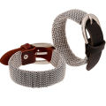 Qingwen European and American Retro Foreign Trade Ornament Factory Direct Sales Genuine Leather Bracelet Punk Bracelet Cross-Border Cattle Leather Bracelet. 