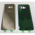 Samsung Galaxy S8 Plus Case Rear Door Housing Cover Back Glass Battery Cover Panel Replacement For Galaxy S8+ - Golden. 
