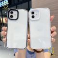 COVET 3-in-1 high quality Macaron Transparent Shockproof Bumper Phone Case compatible for iPhone 14 11 12 13 Pro Max XR 14 Plus Phone Case Cover Candy Color Clear Case Back Cover. 