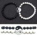 Couple Bracelets Exquisite Fine Workmanship Chinese Style Tai Chi Adjustable Unisex Bracelets for Dating. 