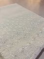 Chikan Embroidered White Unstitched Trousers for Women & Girls, Lawn Cotton, 2.5 Meter Fabric. 