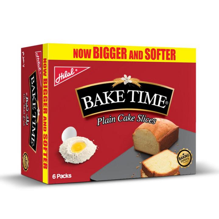 Bake Time Plain Cake Slices (6 pieces)