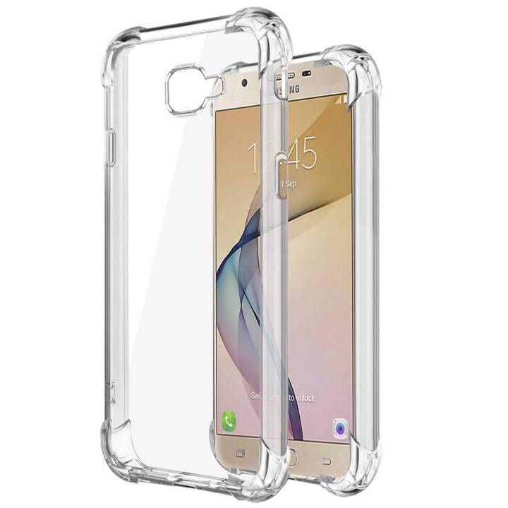 Samsung Galaxy J7 Prime Shockproof Armor Case Transparent Back Cover