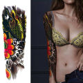 JM Waterproof Men Temporary Tattoo Large Arm Body Art Tattoos Long Last Sticker. 